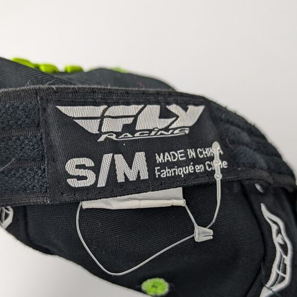 Fly Racing Mens Baseball Hat Extreme Sports Moto Street BMX MTB Black Neon Green - Picture 12 of 15